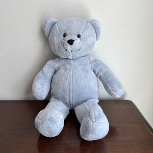 Things Remembered Blue Teddy Bear Plush Soft Stuffed Animal Smiling 17”